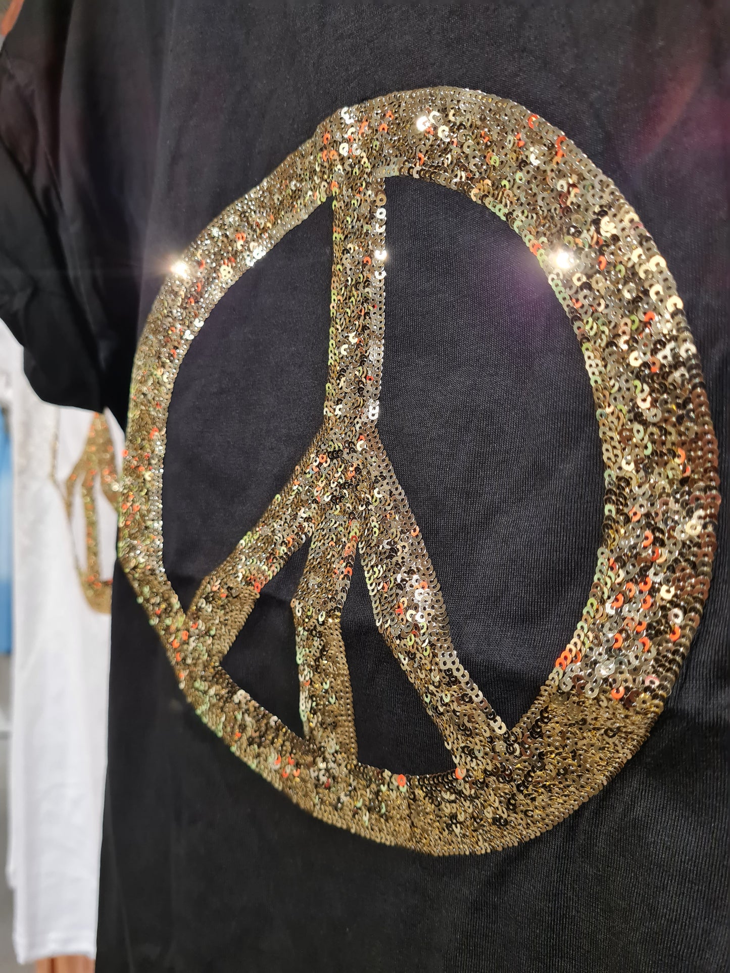 T-SHIRT Peace Svart