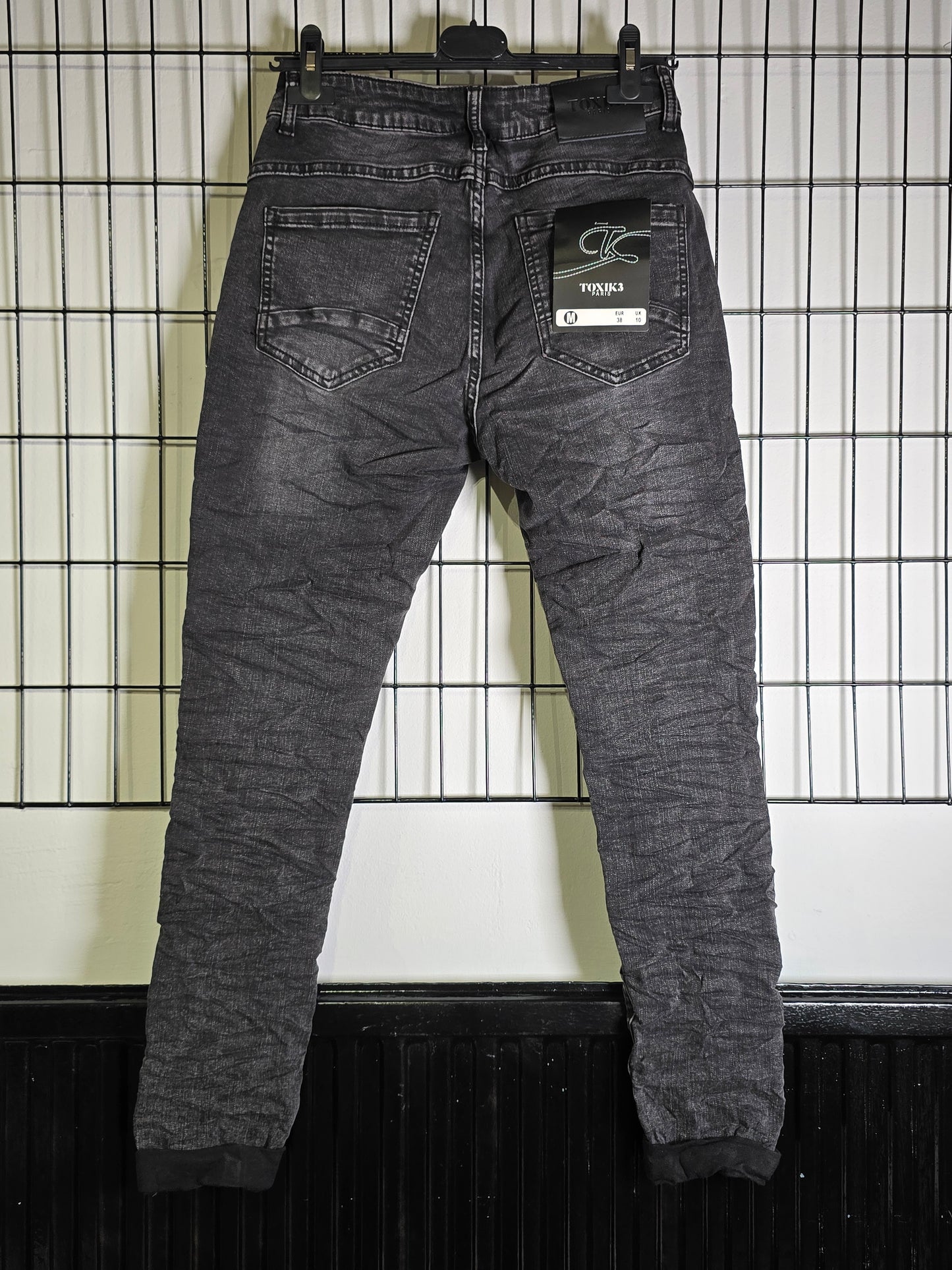JEANS Knappgylf Mörkgrå Toxik