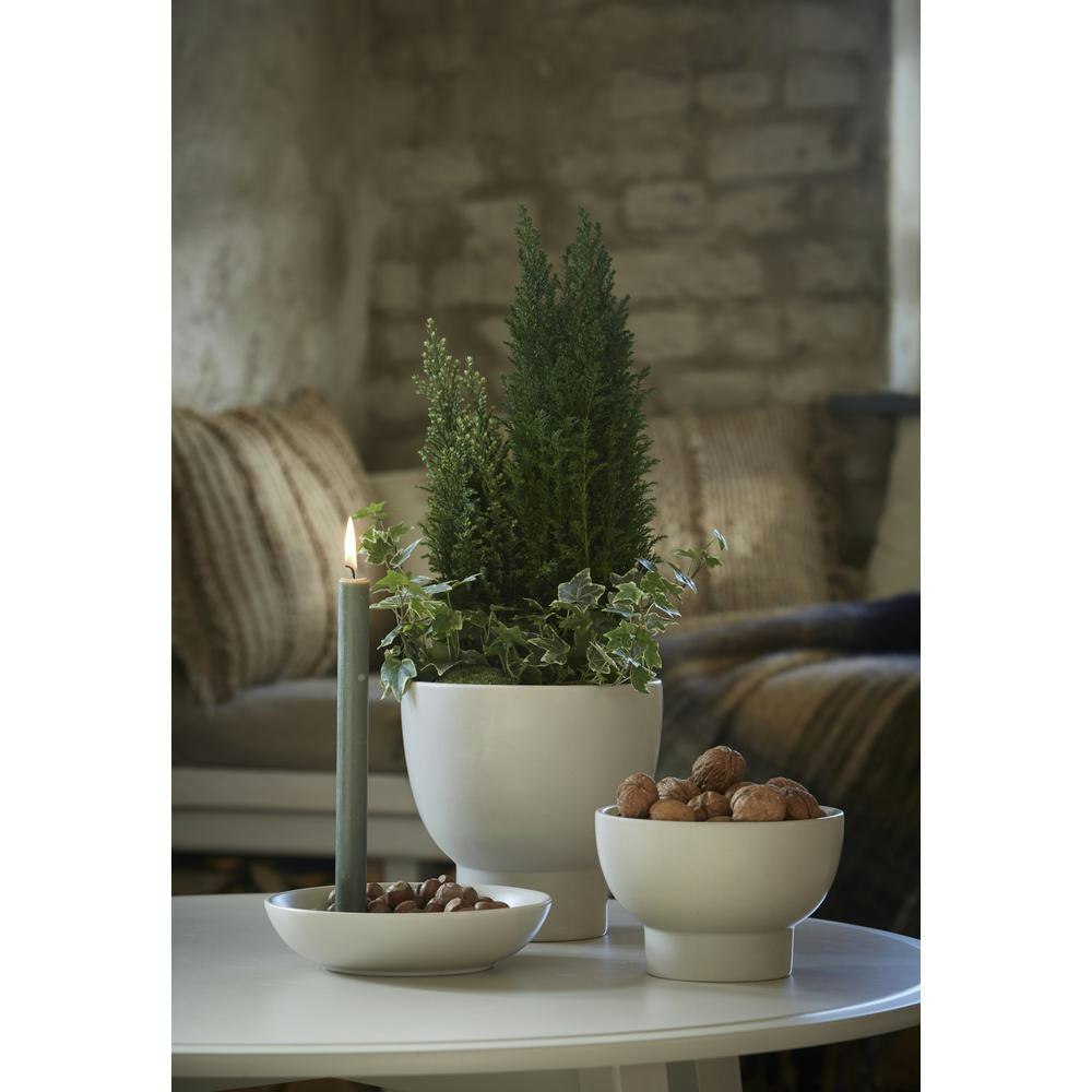 LJUSSTAKE Vit 20 cm