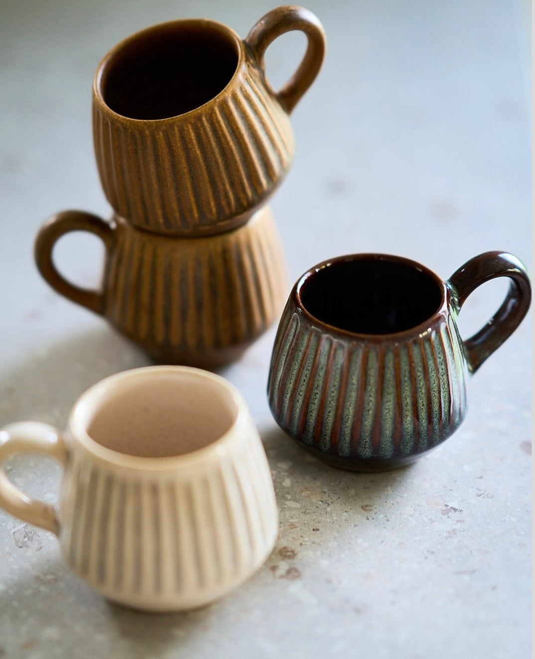 KAFFEKOPP Handgjord Reaktiv glasyr