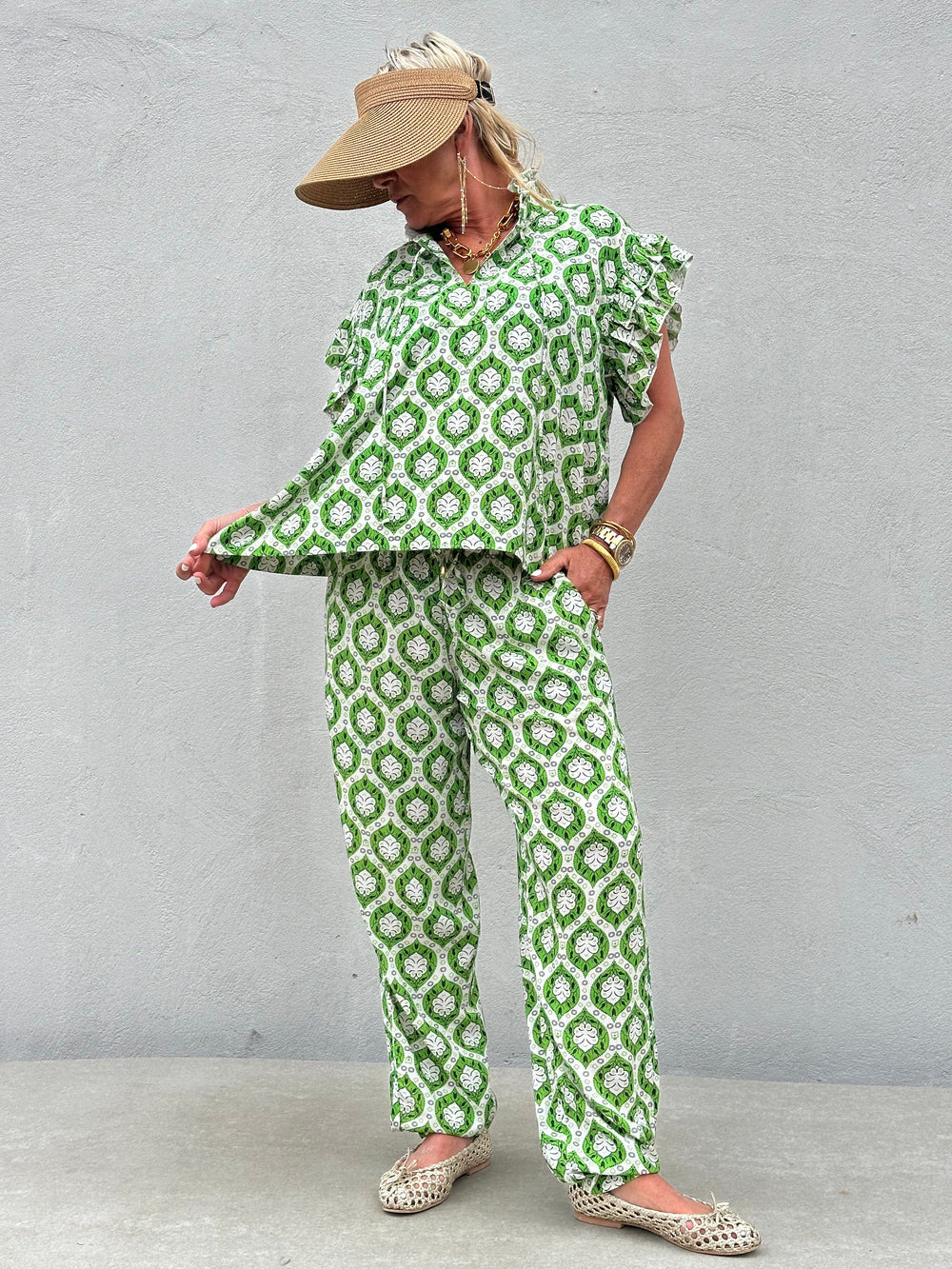 BYXA Fiji print Green