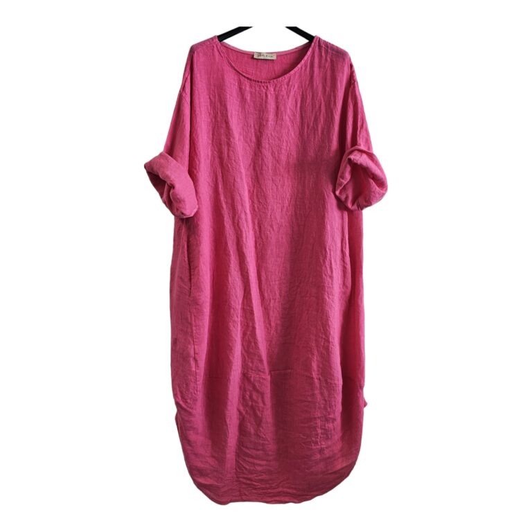 LINNEKLÄNNING Andrea Fuchsia