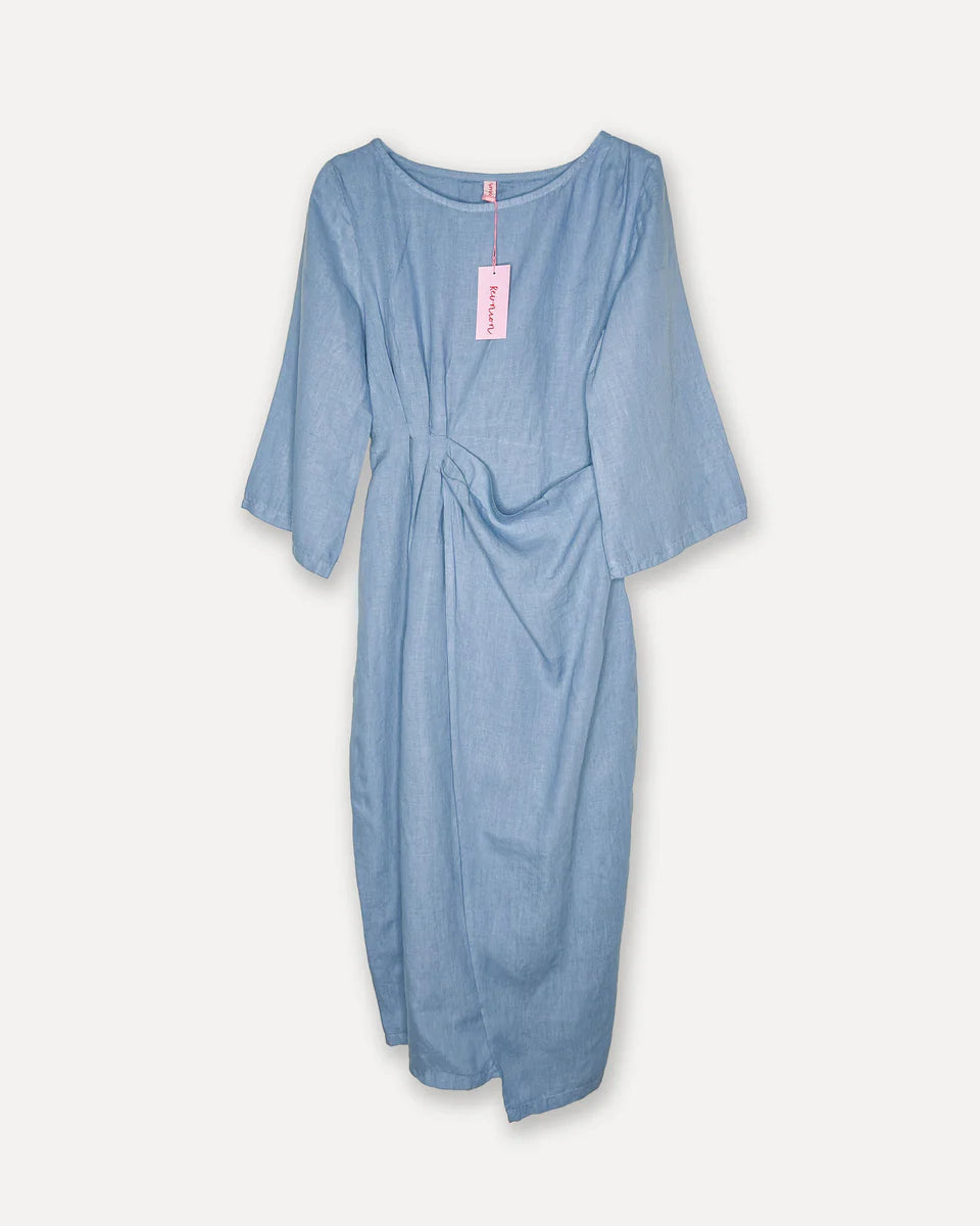 LINNEKLÄNNING Cocktail Denim