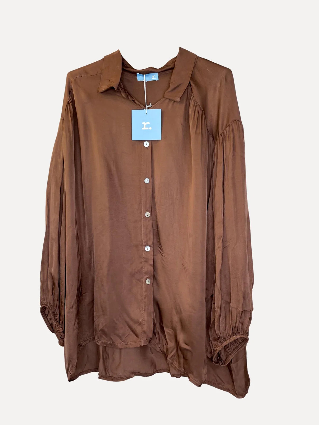 SKJORTA brown/blank