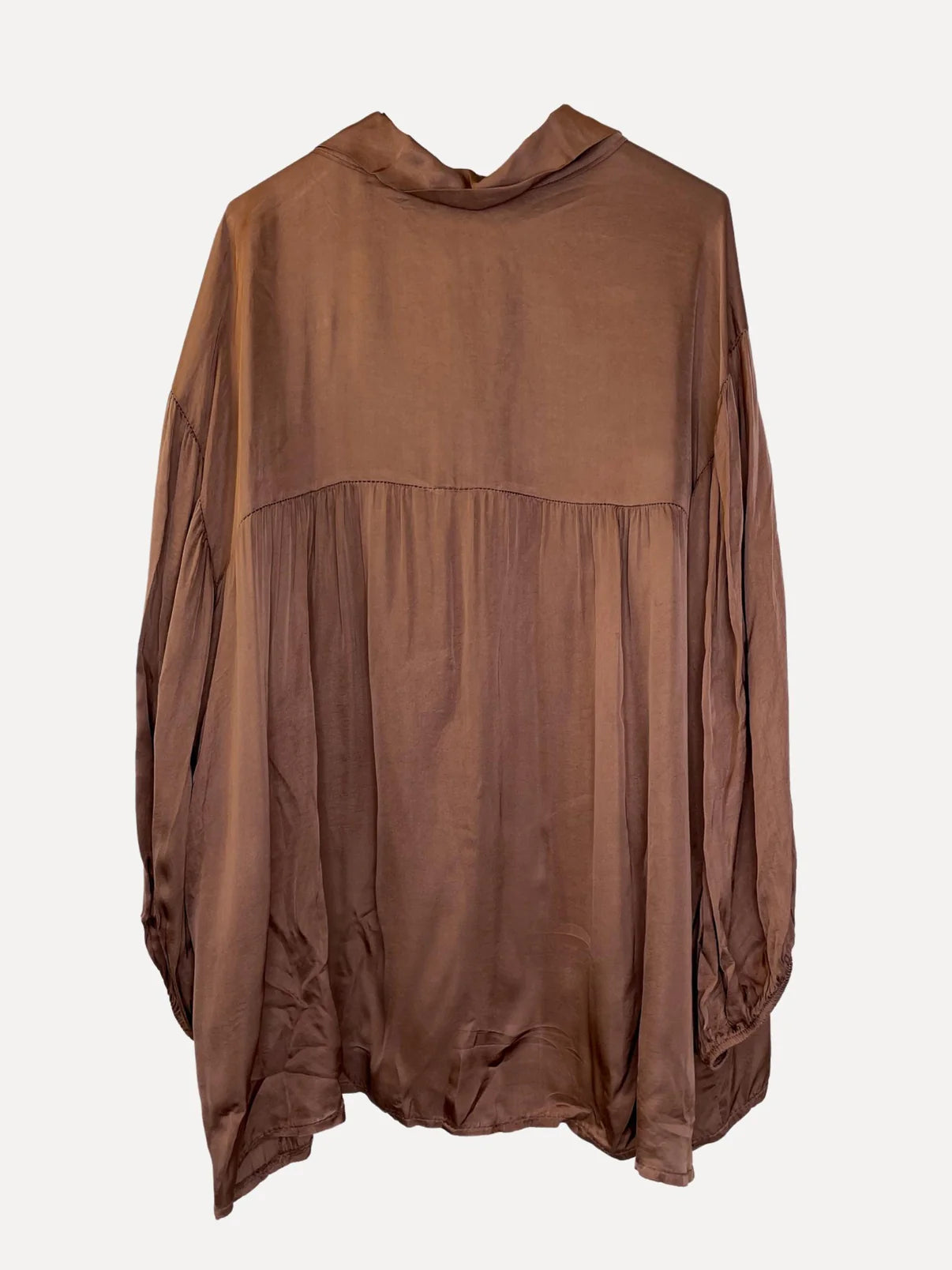 SKJORTA brown/blank