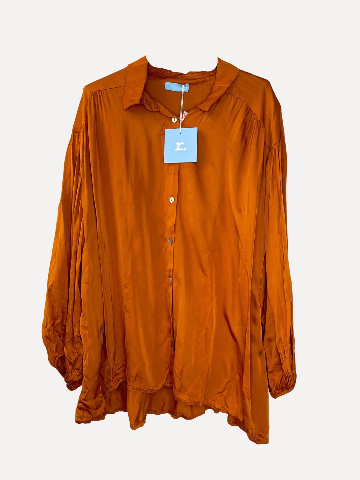 SKJORTA orange/blank