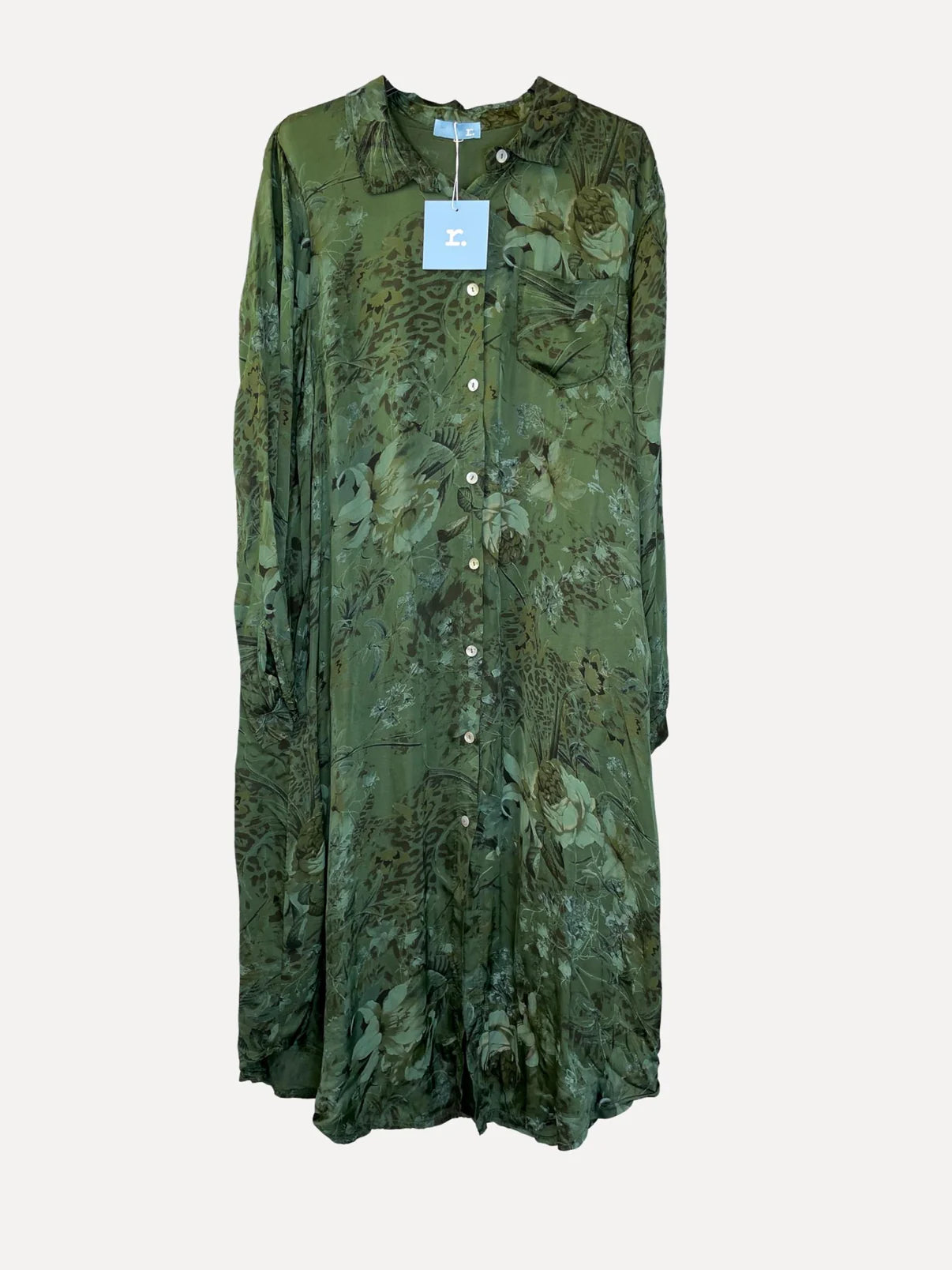 SKJORTKLÄNNING forest green