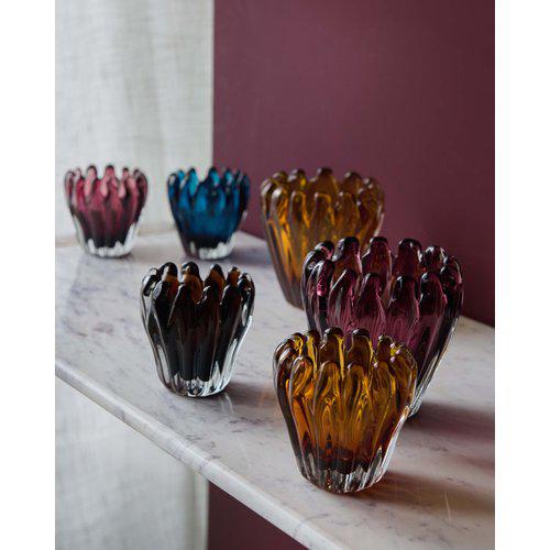 LJUSLYKTA Glas Plommon STOR