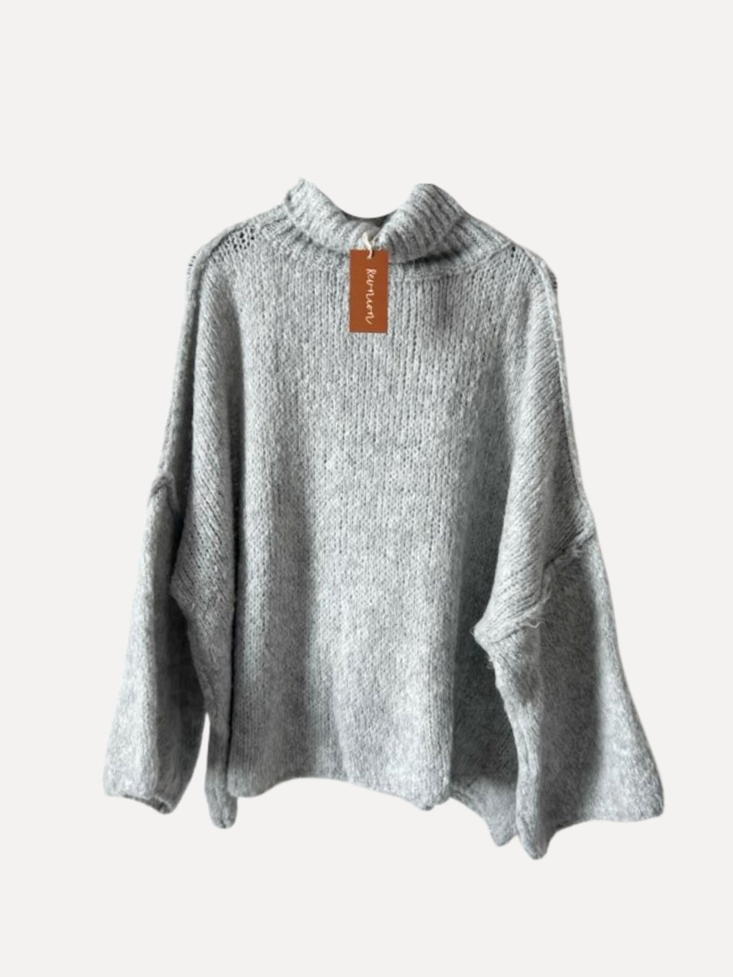 STICKAD TRÖJA Åre Grå