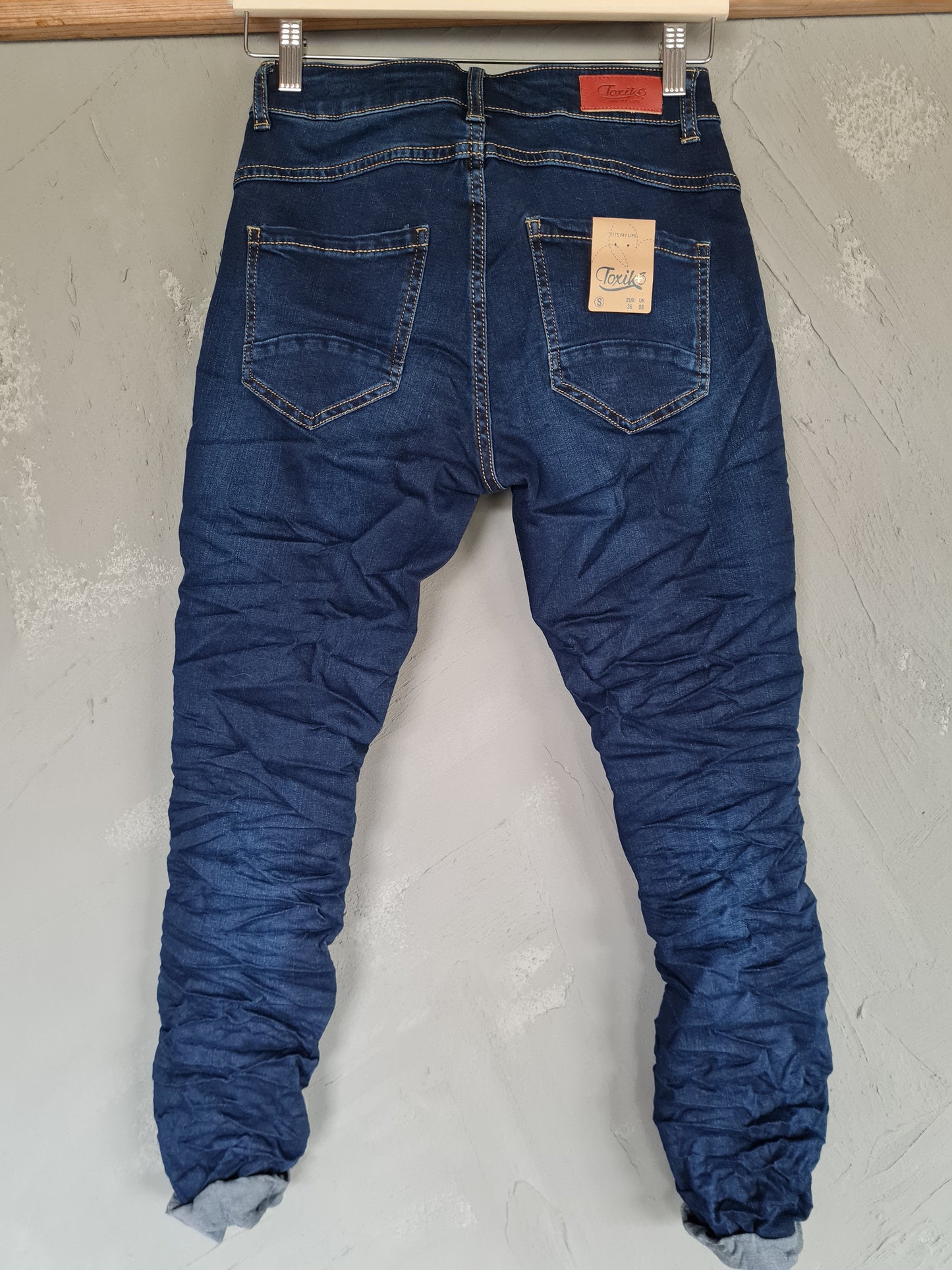 JEANS Knappgylf Mörkblå Toxik