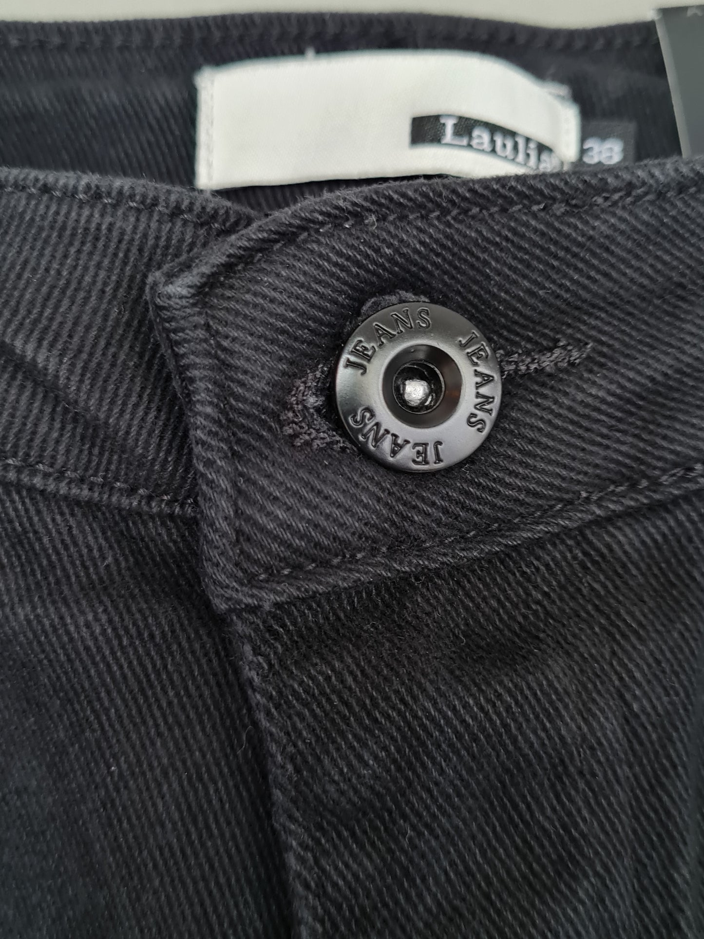 JEANS mini flare svart