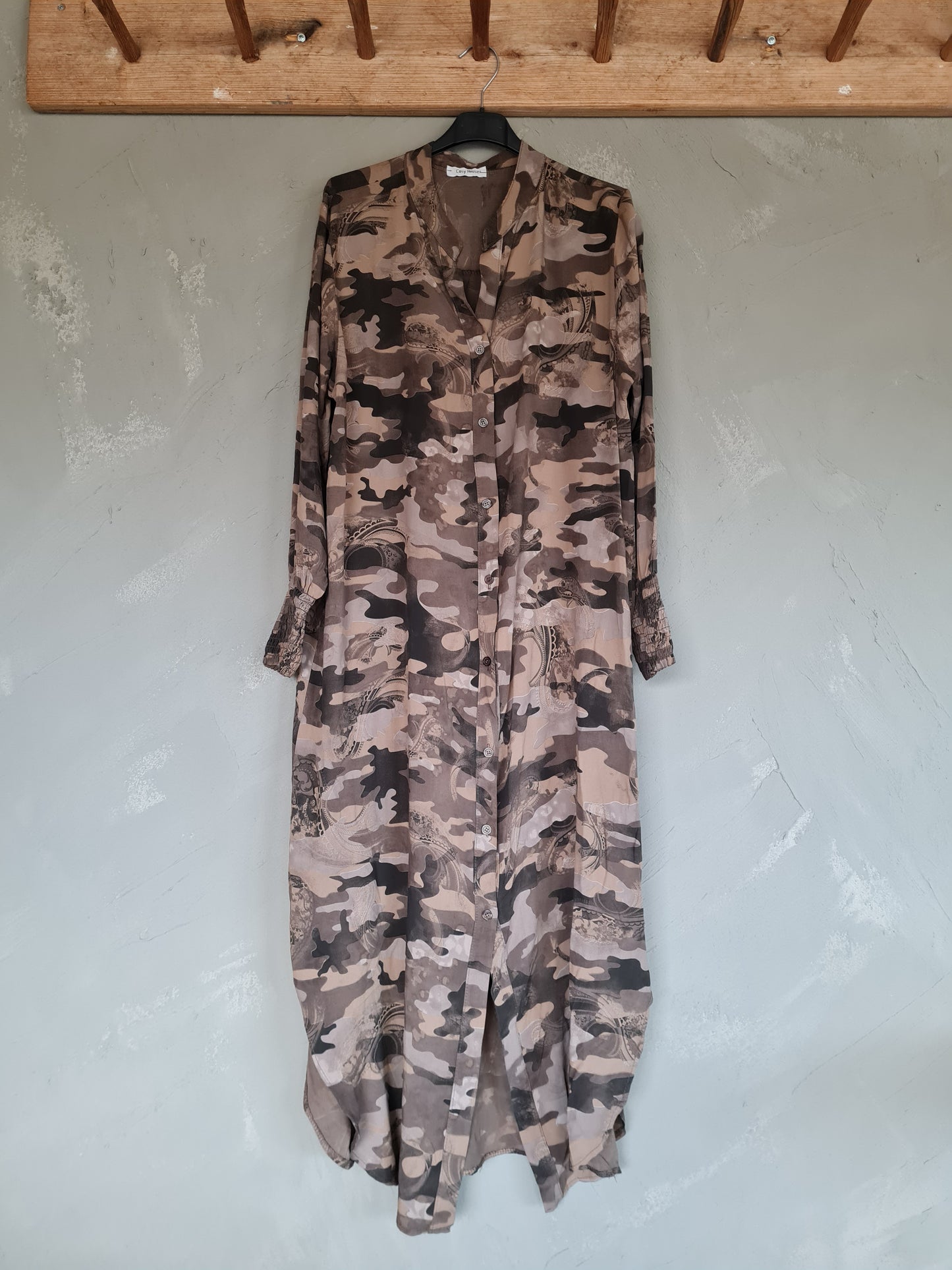 SKJORTKLÄNNING camo brun