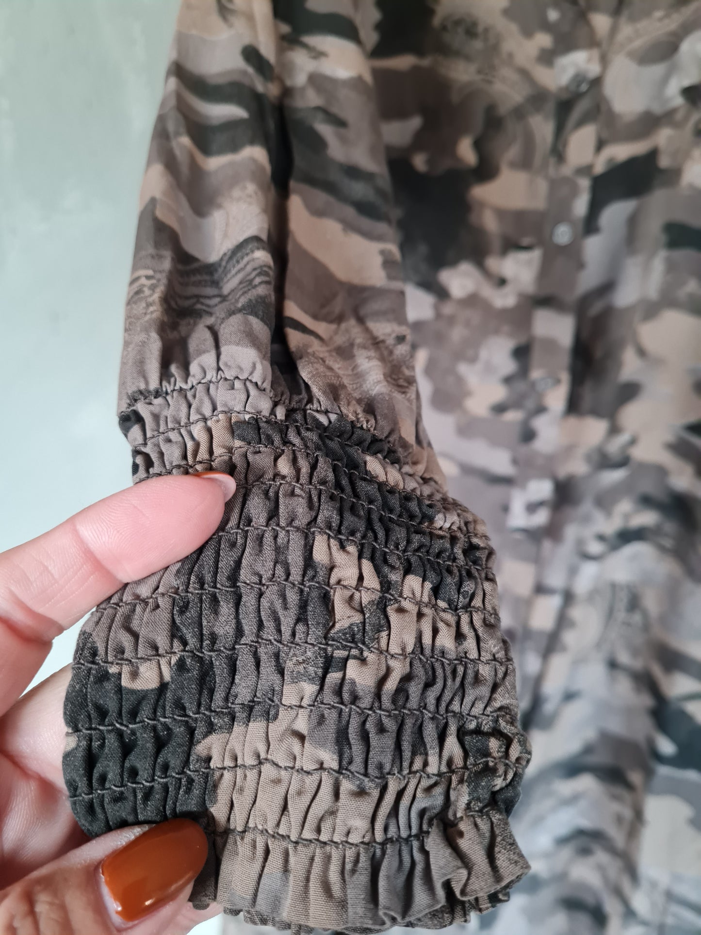 SKJORTKLÄNNING camo brun