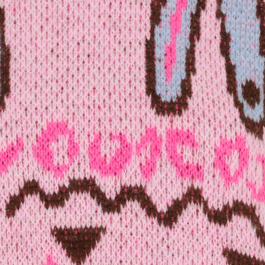 TRÖJA Stickad Rosa/brun