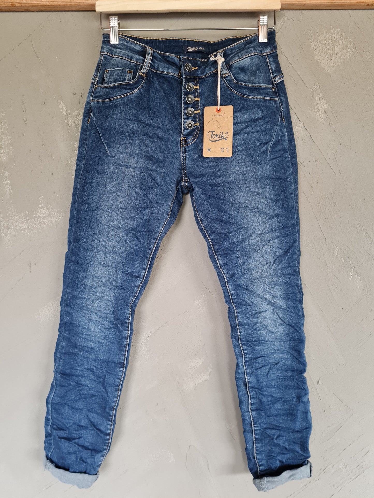JEANS toxic mellanblå