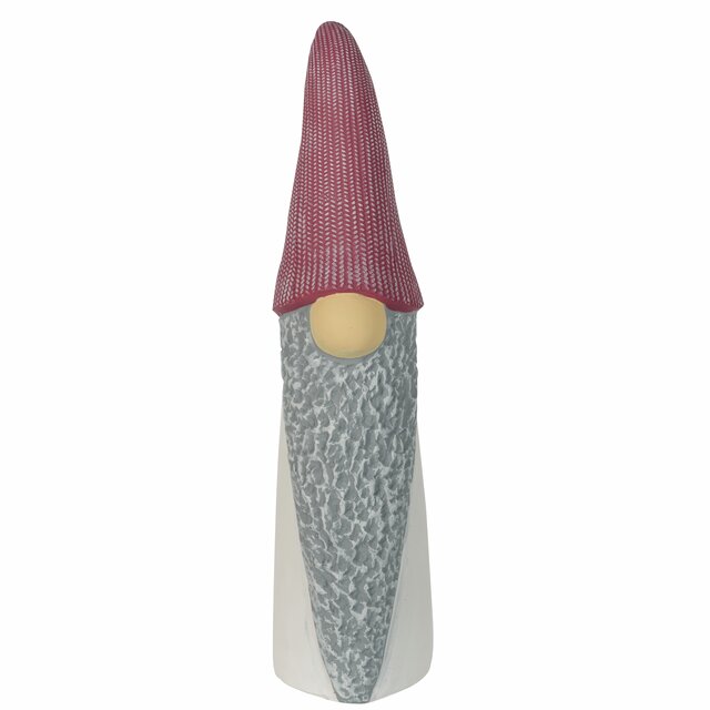TOMTE cement röd mössa 35 cm