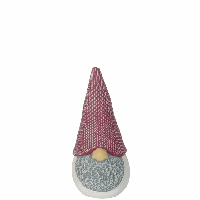 TOMTE cement röd mössa 12 cm