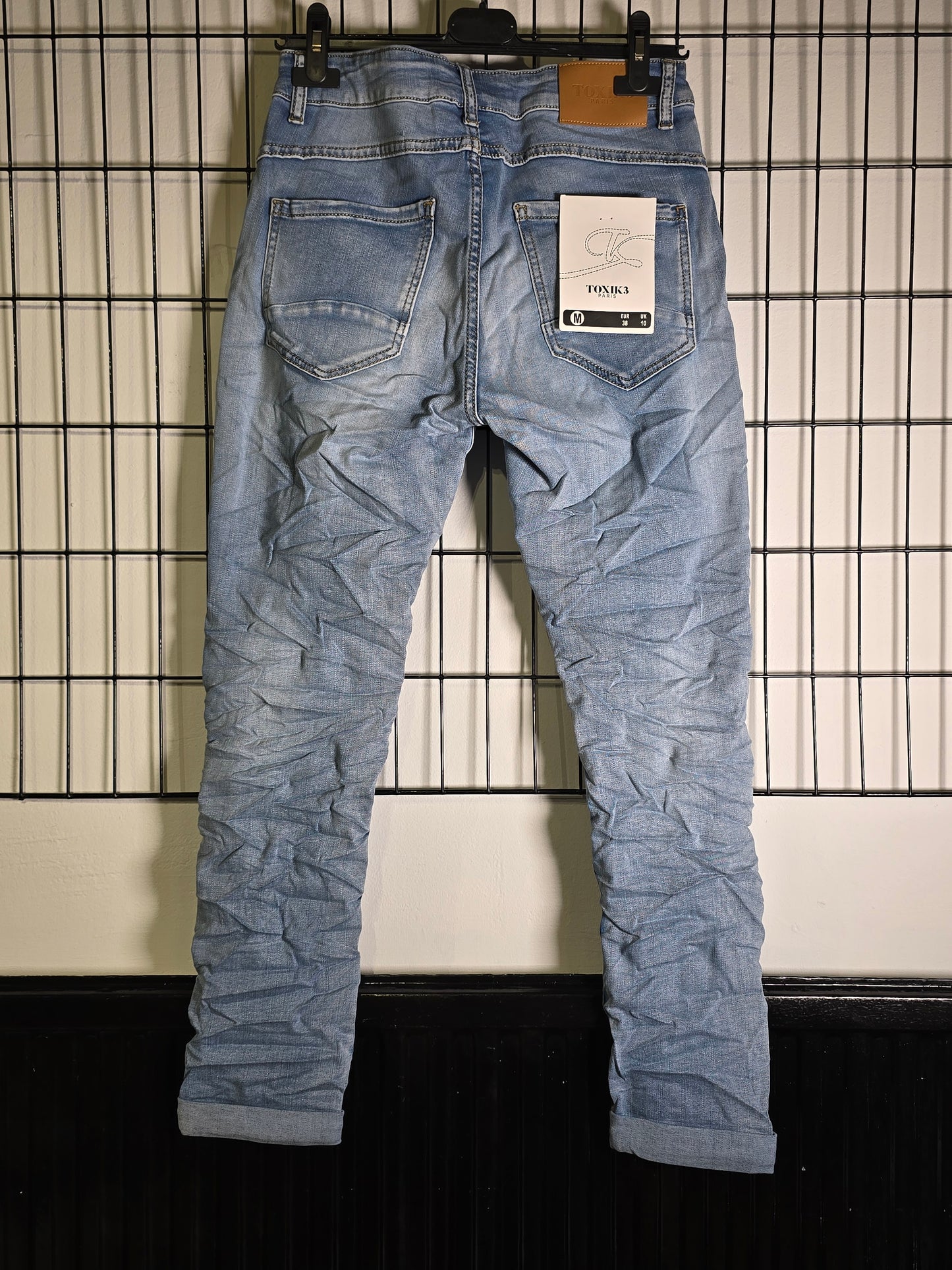 JEANS Knappgylf Ljusblå Toxik