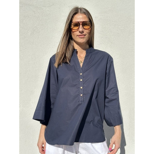 BLUS Mumbai poplin Dark blue