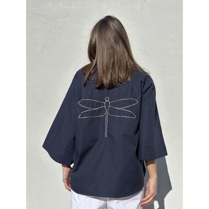 BLUS Mumbai poplin Dark blue