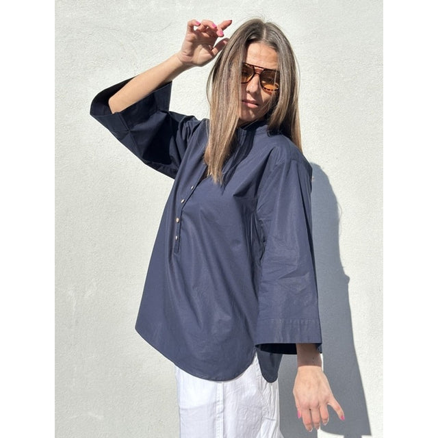BLUS Mumbai poplin Dark blue
