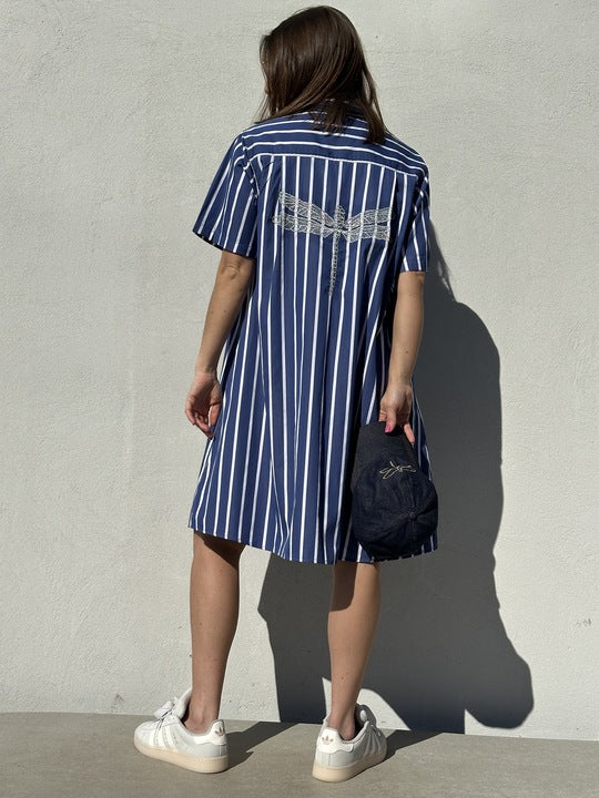 KLÄNNING Nice Poplin Blue