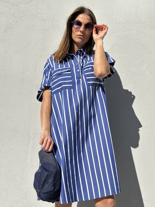KLÄNNING Nice Poplin Blue
