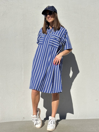 KLÄNNING Nice Poplin Blue