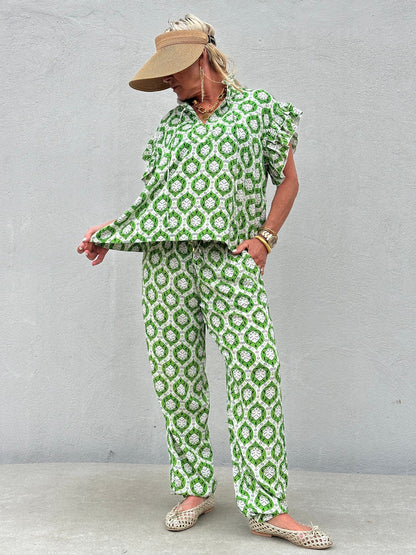 BYXA Fiji print Green