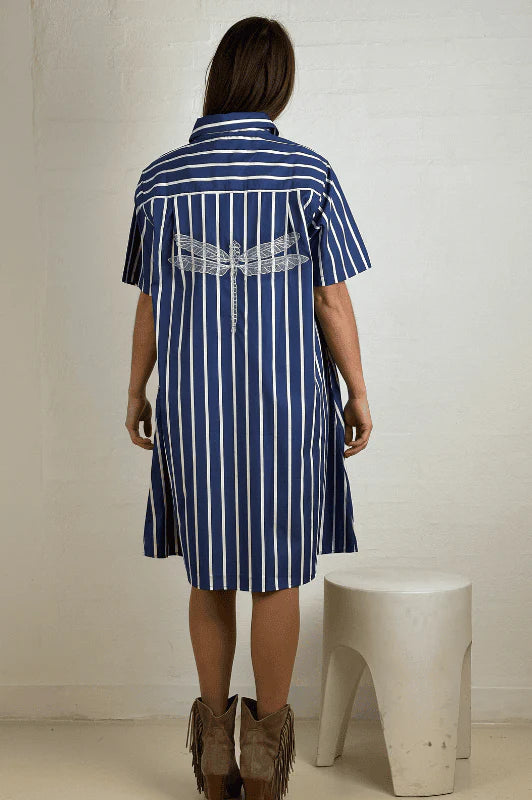 KLÄNNING Nice Poplin Blue