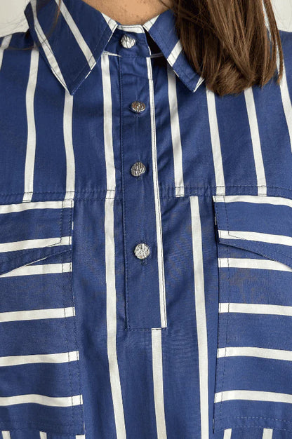 KLÄNNING Nice Poplin Blue