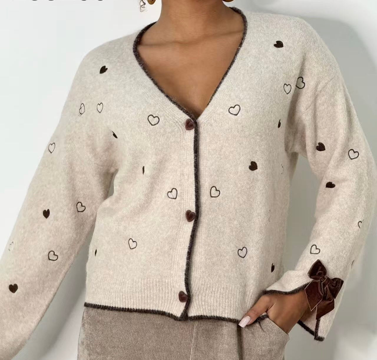 KOFTA Hjärtan Beige/brun