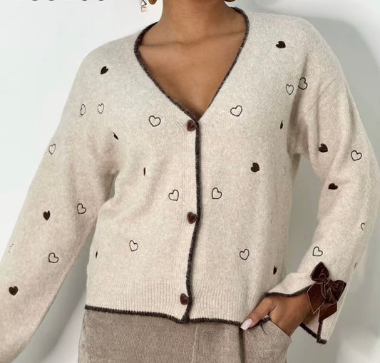 KOFTA Hjärtan Beige/brun