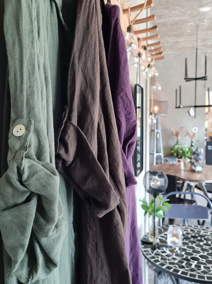 LINNEKLÄNNING purple