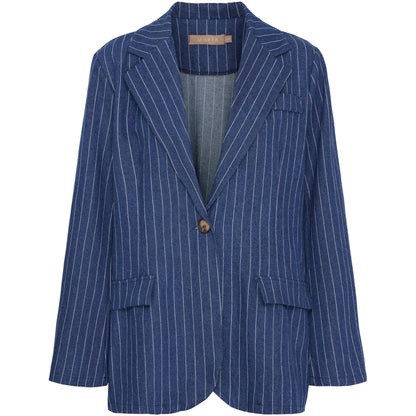 BLAZER Denim Vita ränder