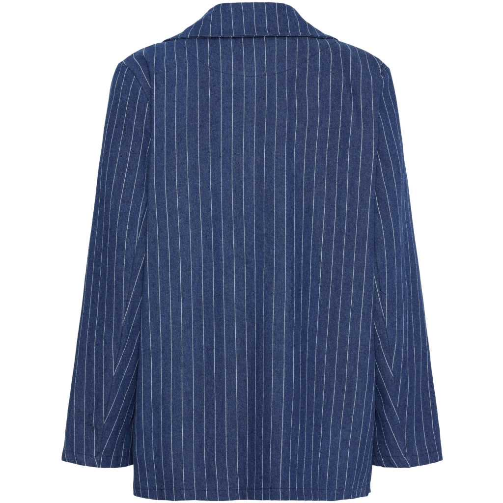 BLAZER Denim Vita ränder