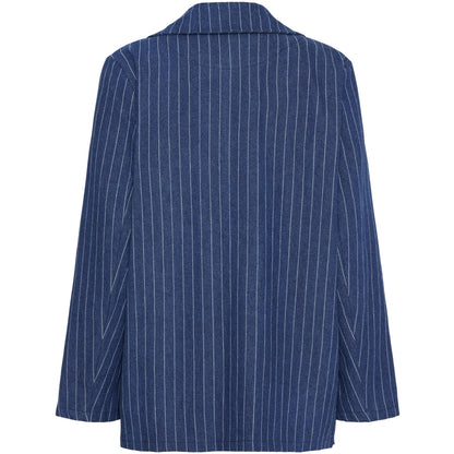 BLAZER Denim Vita ränder