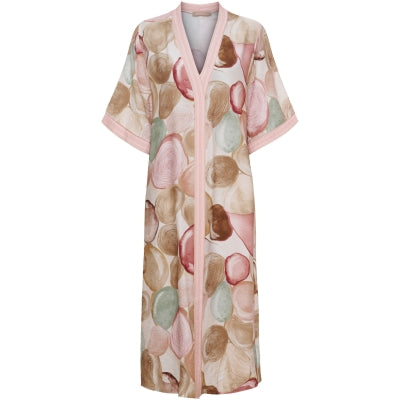 KLÄNNING Rosa/brun/beige