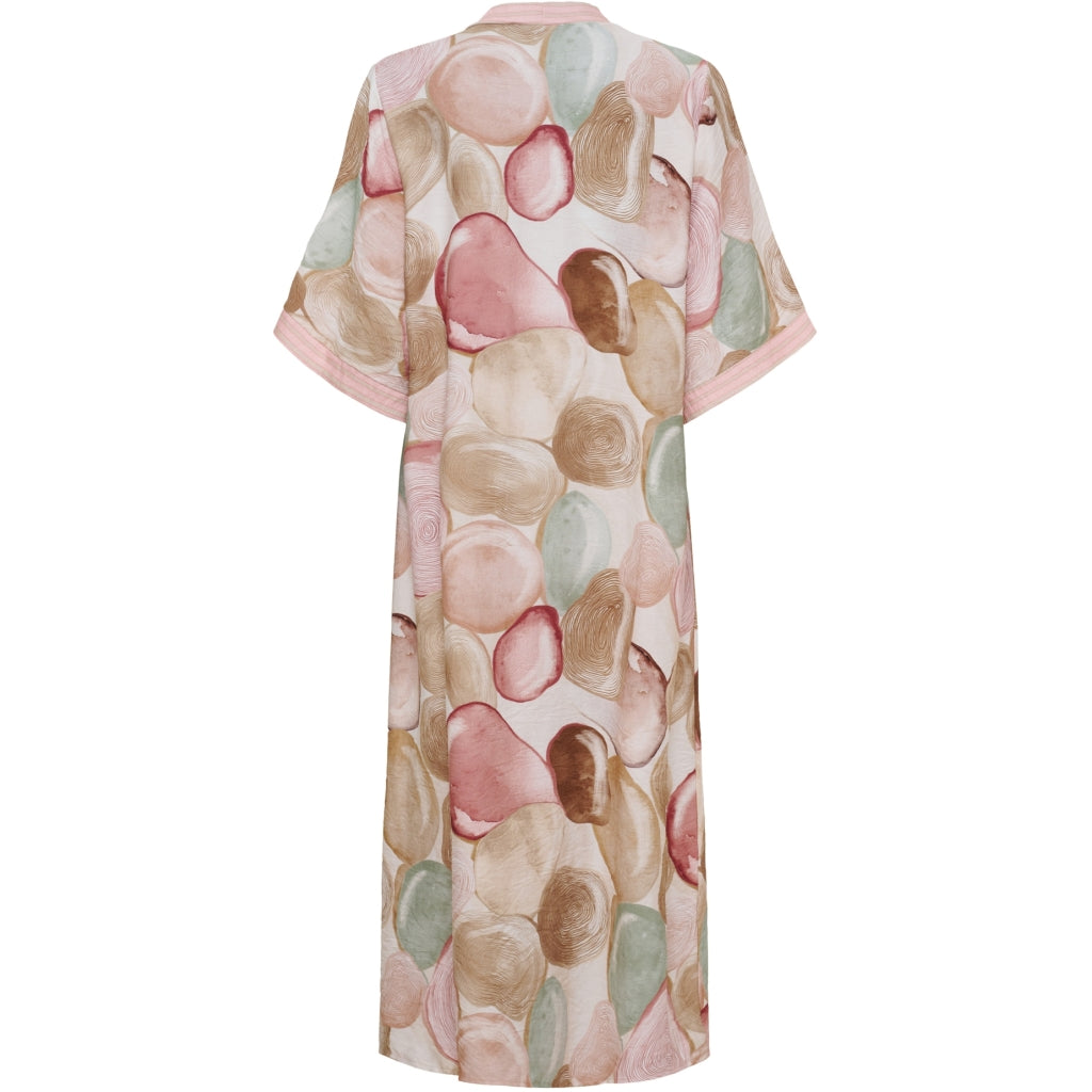 KLÄNNING Rosa/brun/beige