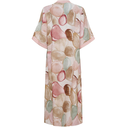 KLÄNNING Rosa/brun/beige