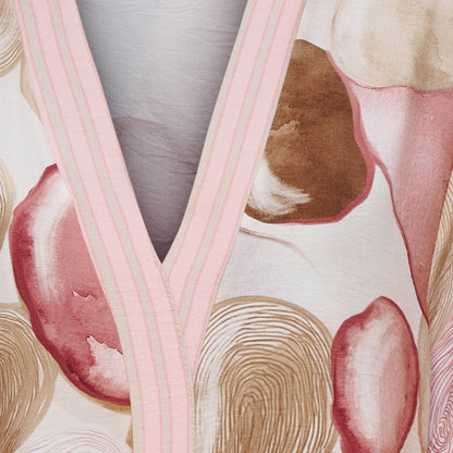KLÄNNING Rosa/brun/beige