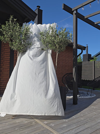 LINNESKJORTA Kahlo Green Oversize