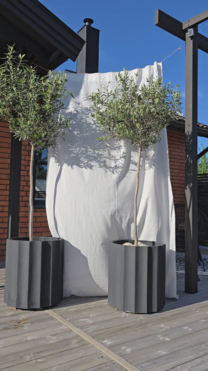 LINNESKJORTA Kahlo Green Oversize