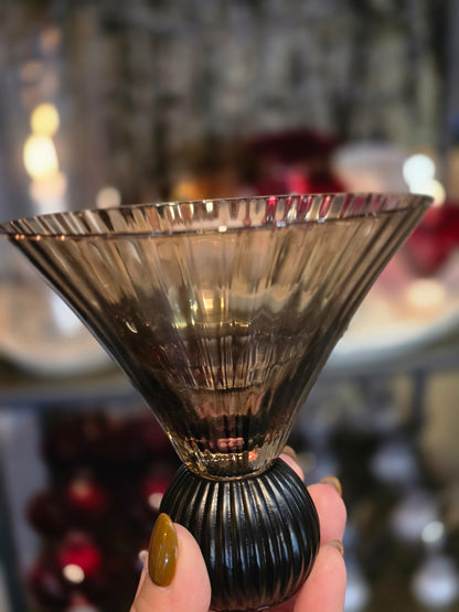 COCKTAILGLAS Taupe/black