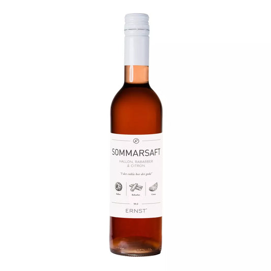 SOMMARSAFT ERNST Saft med smak av hallon, rabarber och citron