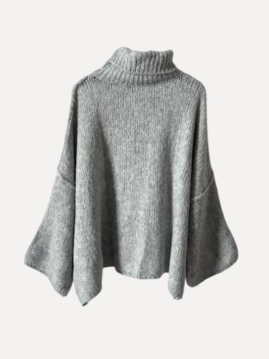 STICKAD TRÖJA Åre Grå