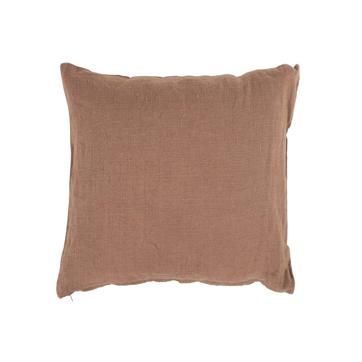 KUDDFODRAL 100% LINNE Rosa/sand 50x50