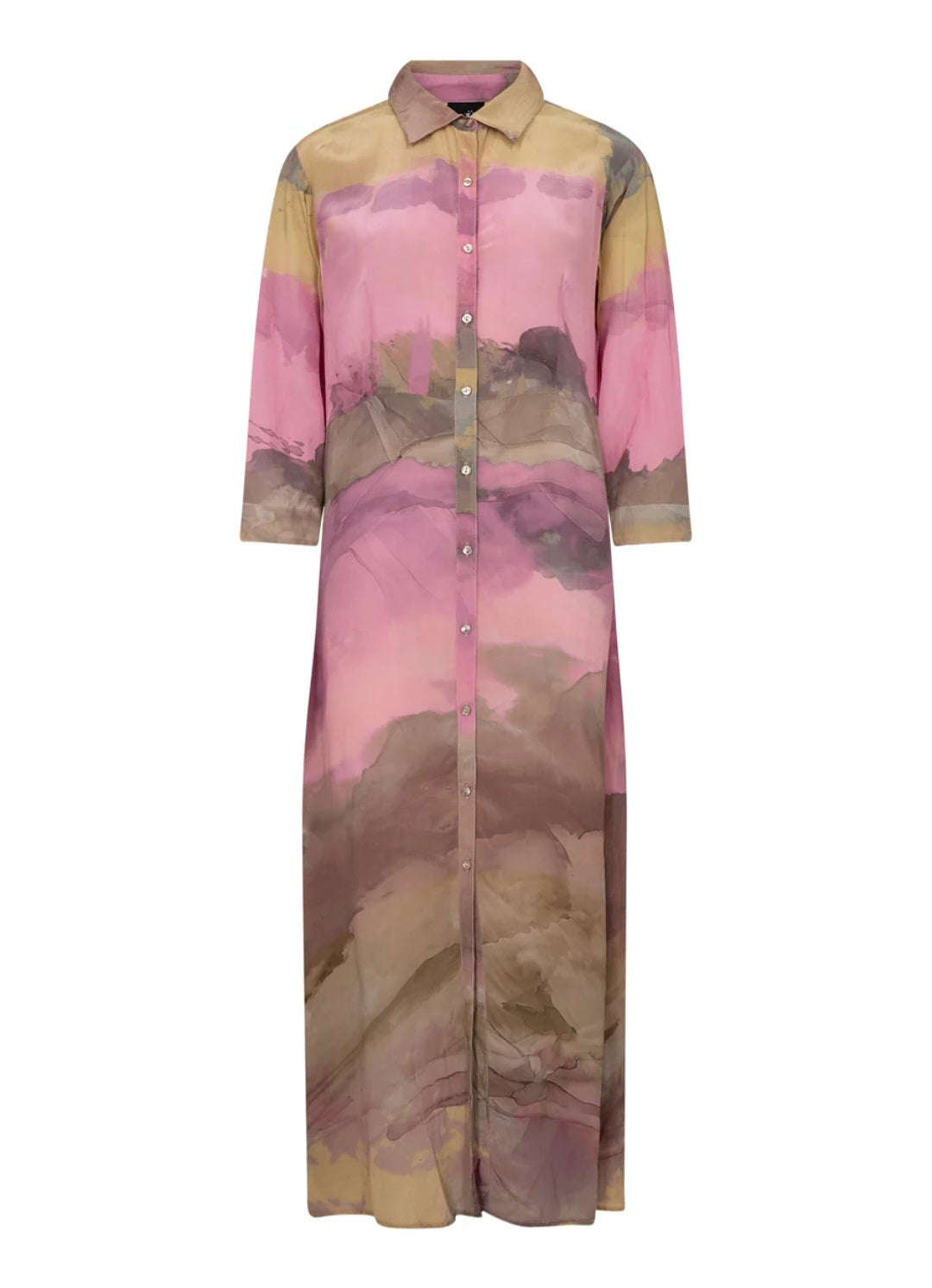 KLÄNNING Dana Rosa/beige/brun