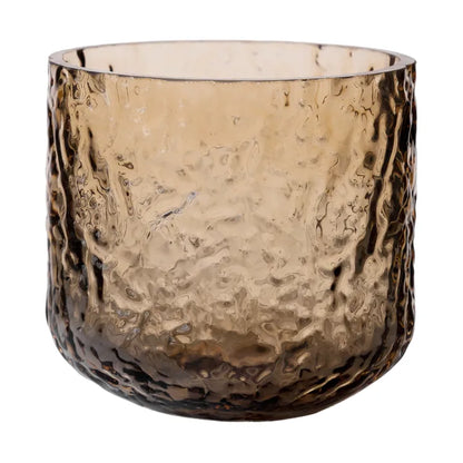 LJUSLYKTA Bärnsten Glas ERNST 9x10 cm
