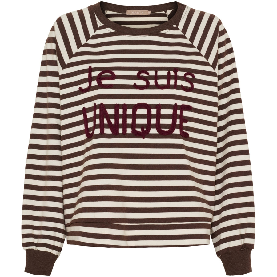 TRÖJA randig Je suis UNIQUE